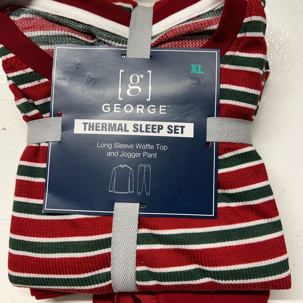 George Thermal Sleep Set Holiday New M,L,XL,2XL